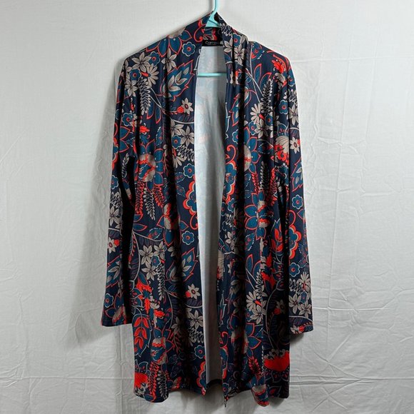 CAMISA Tops - CAMISA Red Blues Tan Cardigan Size XXL